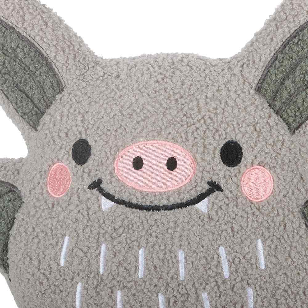 Something Different - Cute Bat Boucle Cushion Cushion - Multicolours